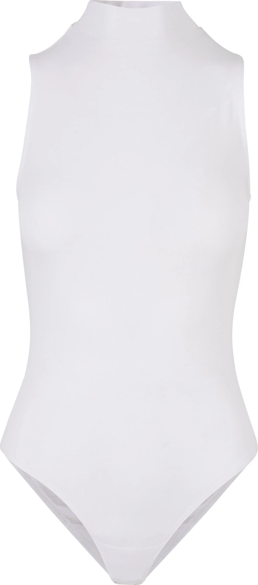 BYB-BY235-ladies-sleeveless-turtleneck-body-white-front-4 Build Your Brand Ladies Sleeveless Turtleneck Body