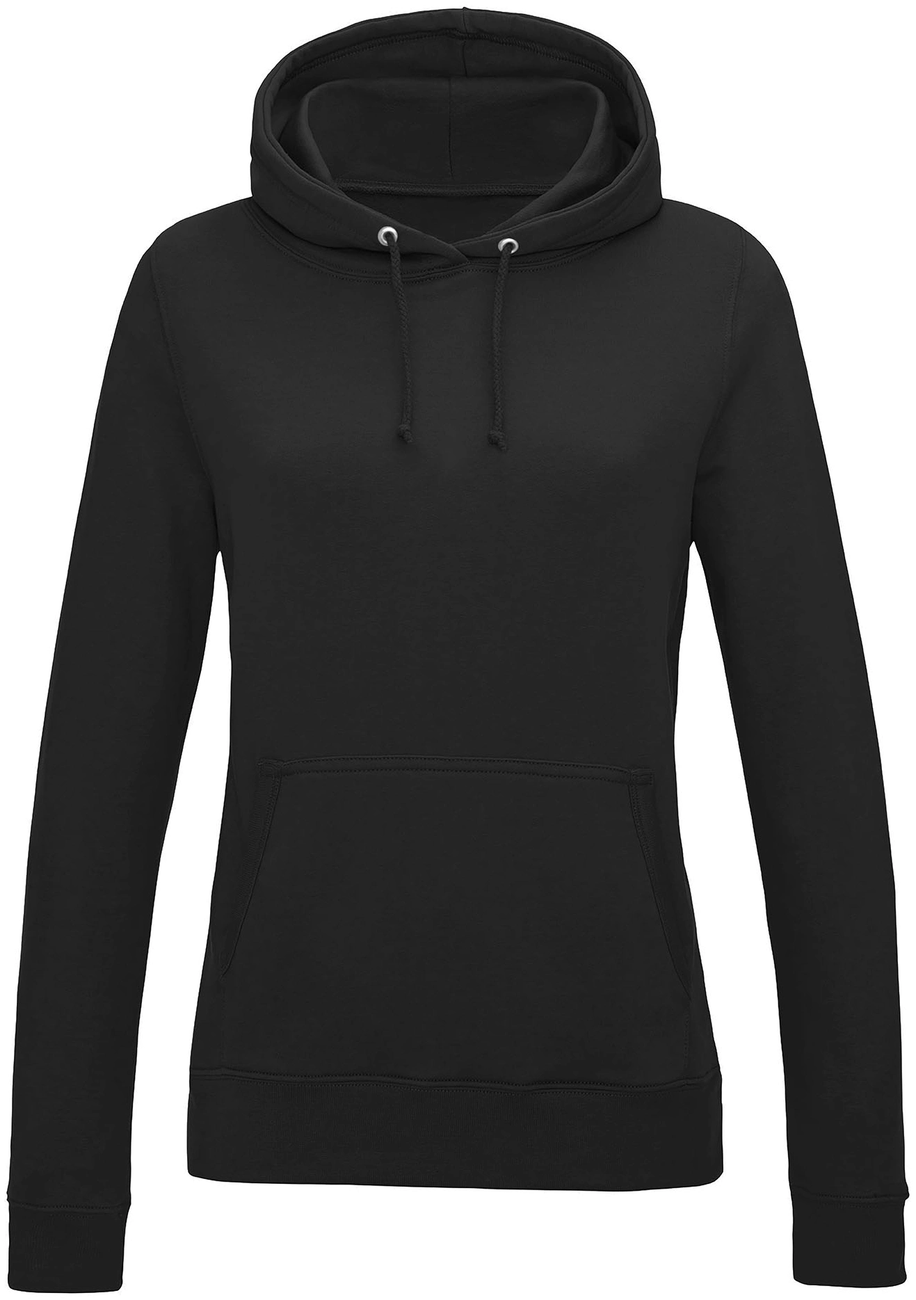 justhoods-jh001f-womens-college-hoodie-jetblack-front-1 Just Hoods Women's College Hoodie