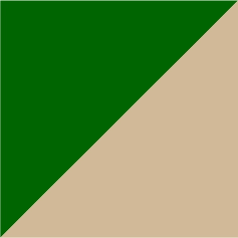 dark green/beige