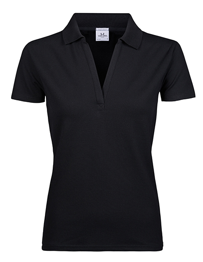 TEE JAYS Womens Luxury Stretch V-Neck Polo TEE JAYS Womens Luxury Stretch V-Neck Polo