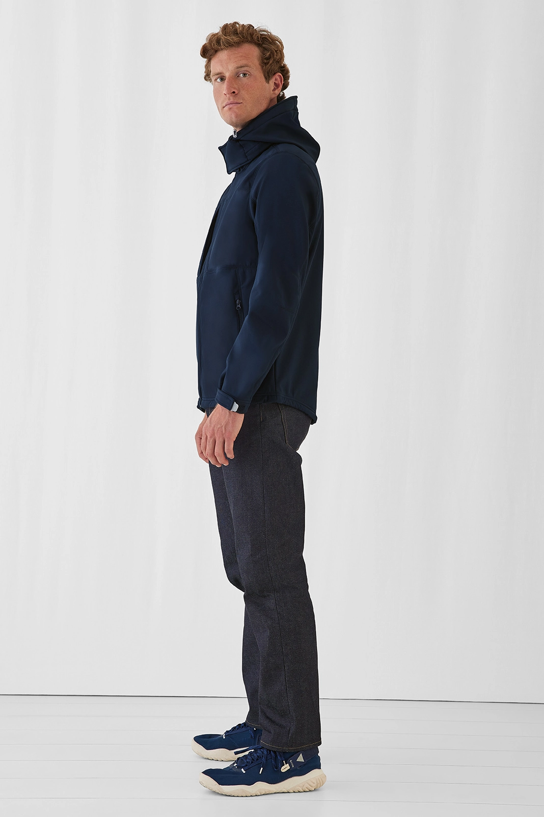 BC_JM950_Hooded-Softshell_men_navy_parent-1 B&C Hooded Softshelljacke Men