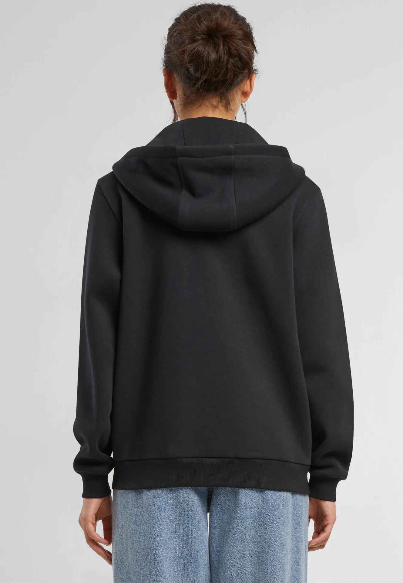Build Your Brand Ladies Fluffy Zip Hoody