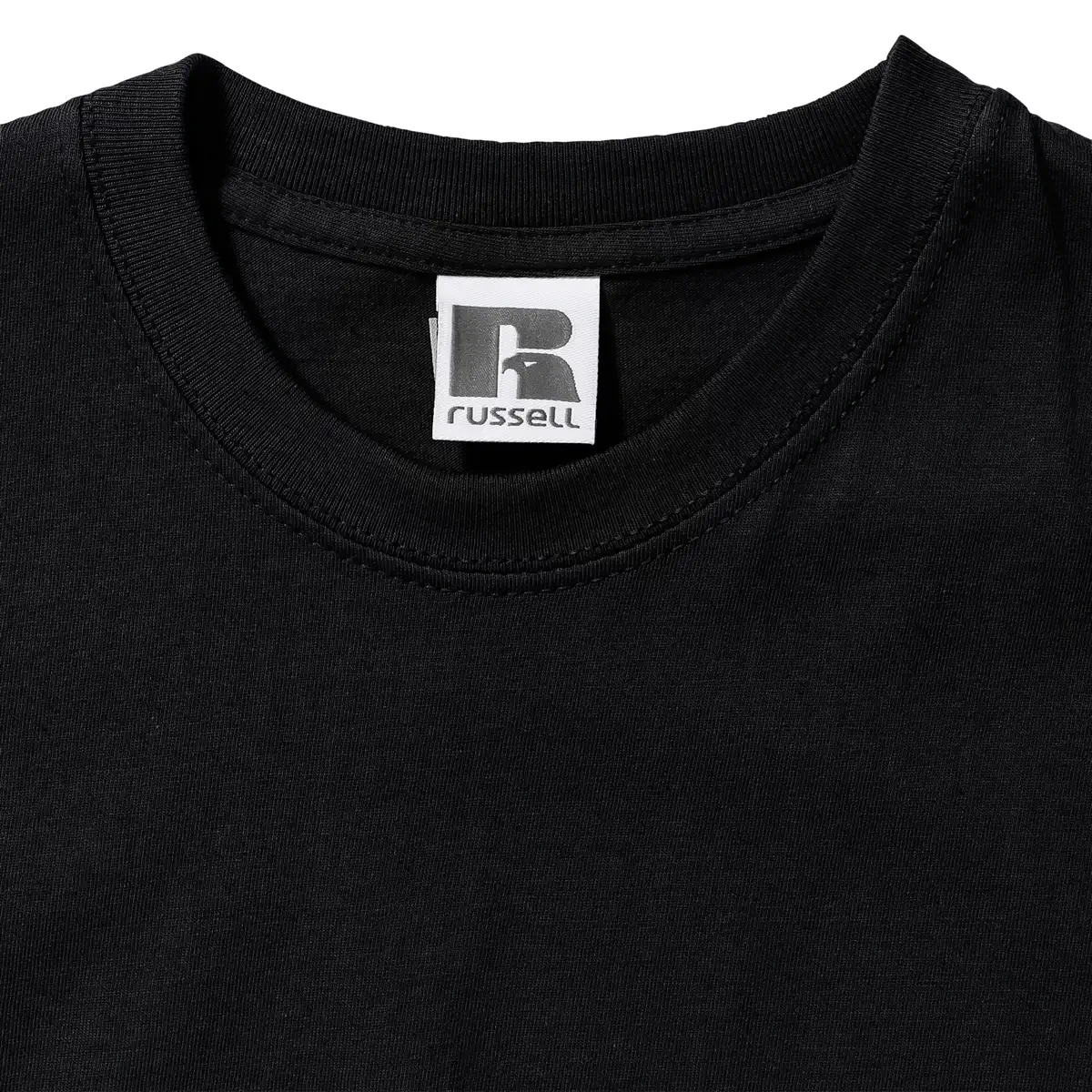 russell-r180b-kids-authentic-classic-t-shirt-black-detail-6 Russell Children's Classic T-Shirt