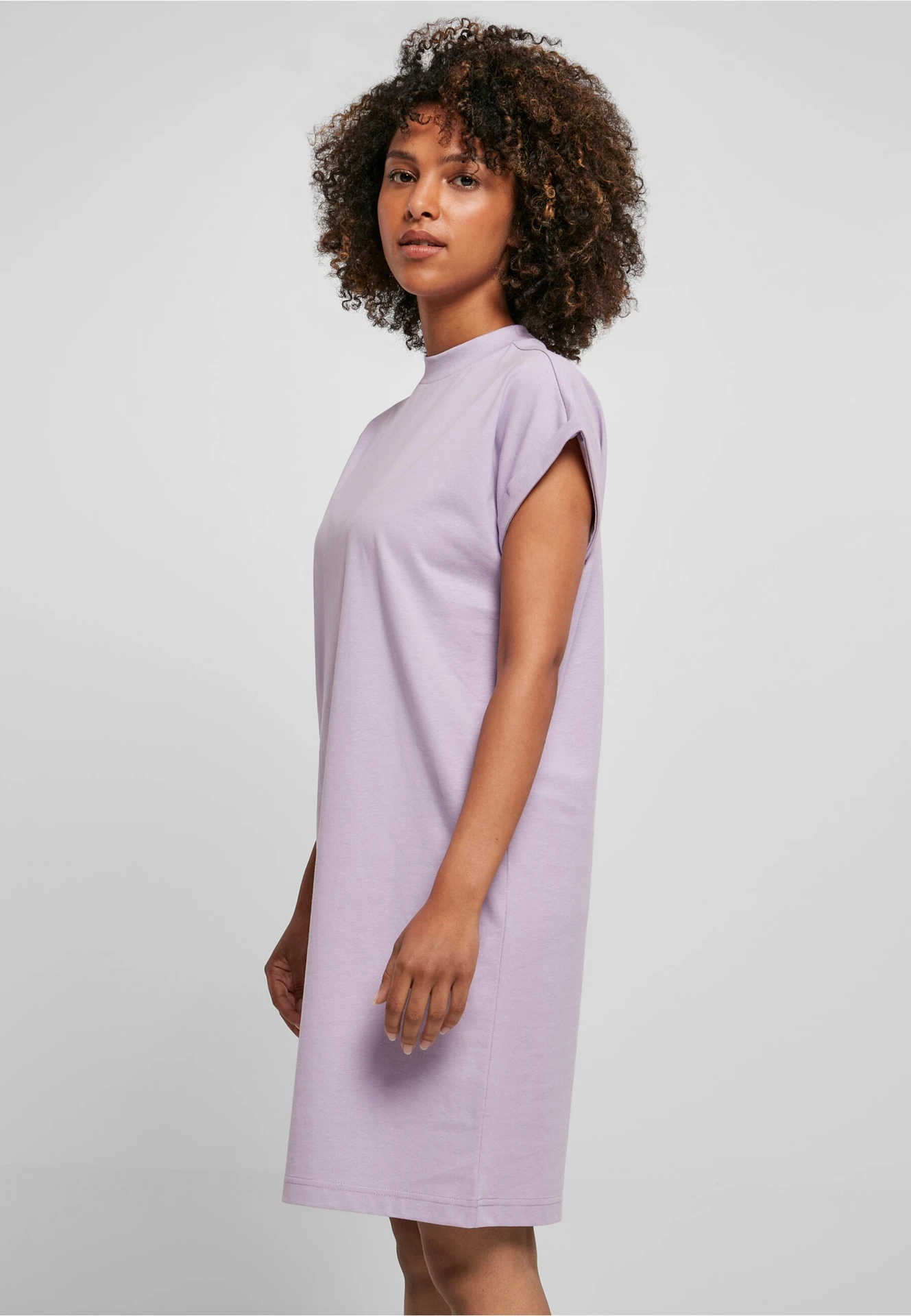 Build Your Brand Ladies Turtle Extended Shoulder Dress
