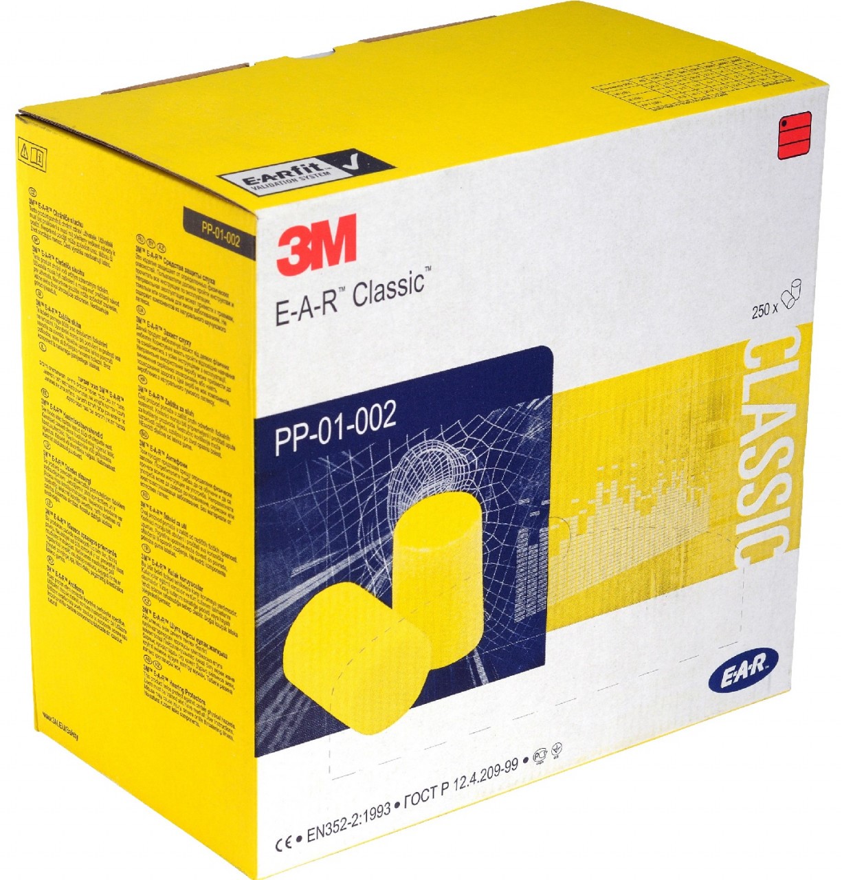 3M Gehörschutzstöpsel E-A-R Classic Box 250 Paar