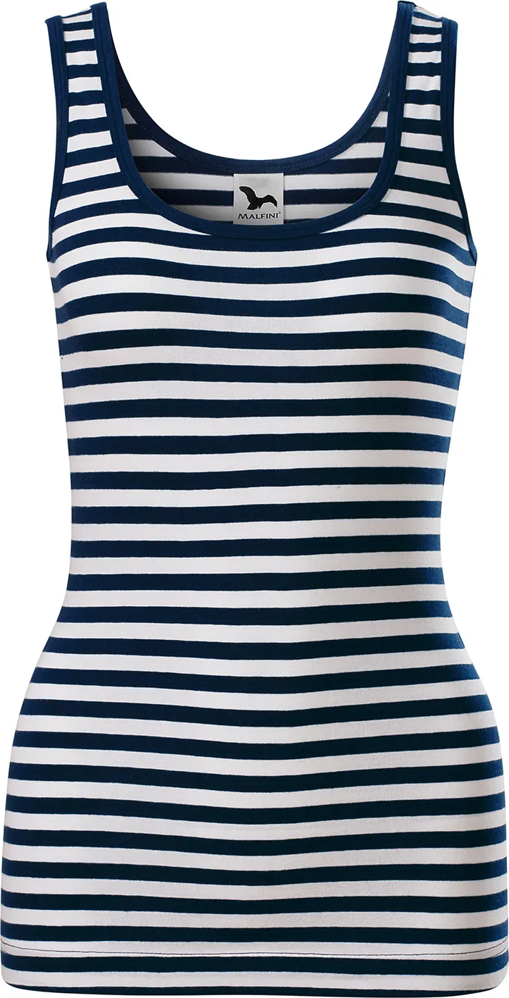 malfini-806-sailor-top-t-shirt-damen-marineblau-front-2 MALFINI T-Shirt Damen Sailor top 806