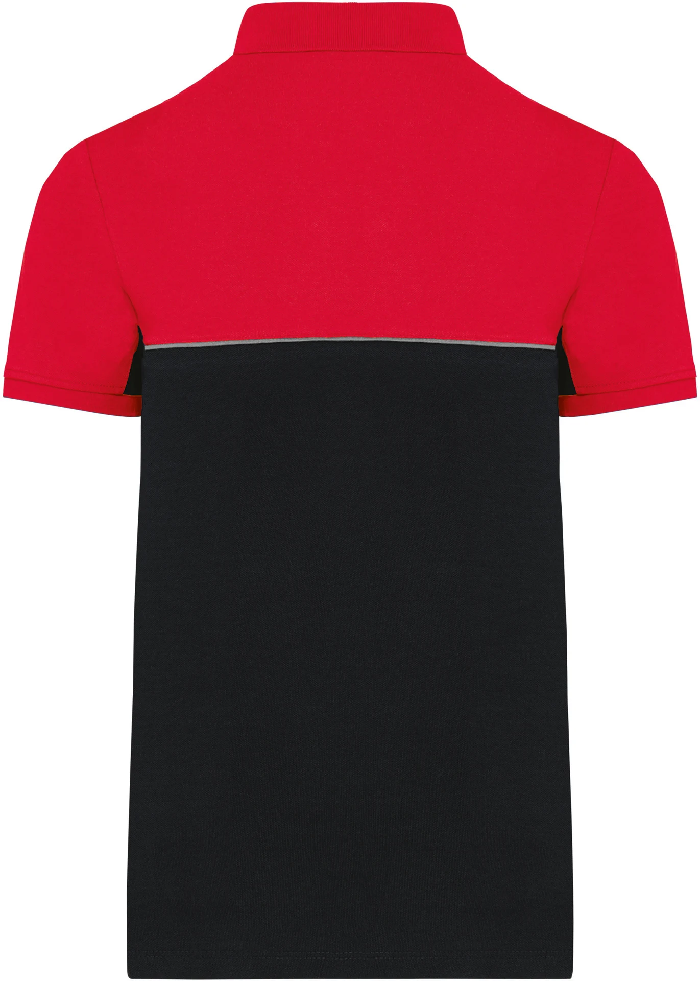 kariban-WK210-workwear-pique-polo-black-red-back-6 Kariban Workwear Piqué Polo