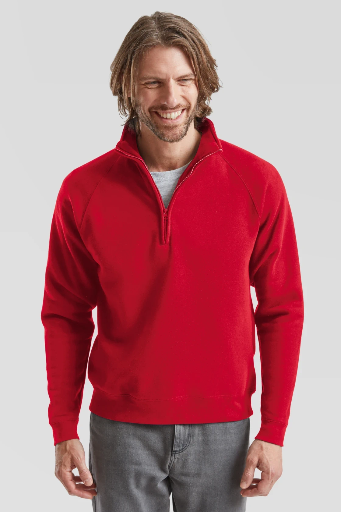 F.O.L. Zip-Neck Sweat mit 1/4 Zip