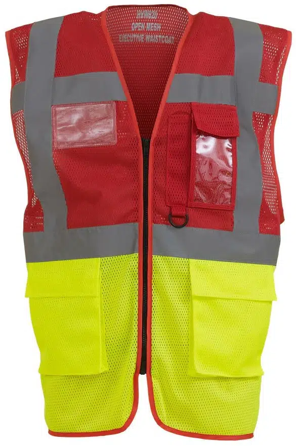 YOKO Hi Vis Top Cool Open Mesh Executive Waistcoat