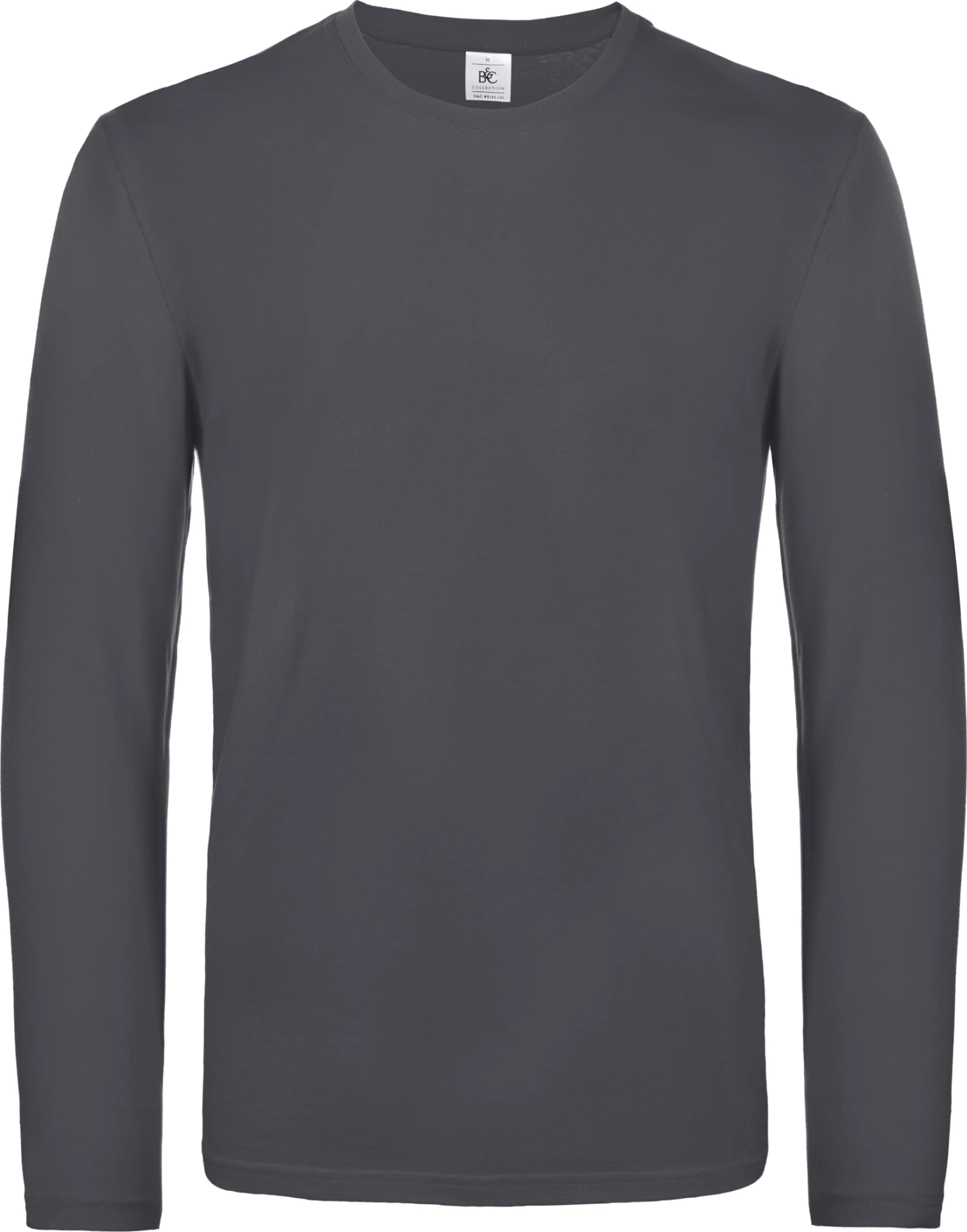 BC-TU07T-TShirt-E190-LSL-darkgrey-0 B&C T-Shirt #E190 Long Sleeve