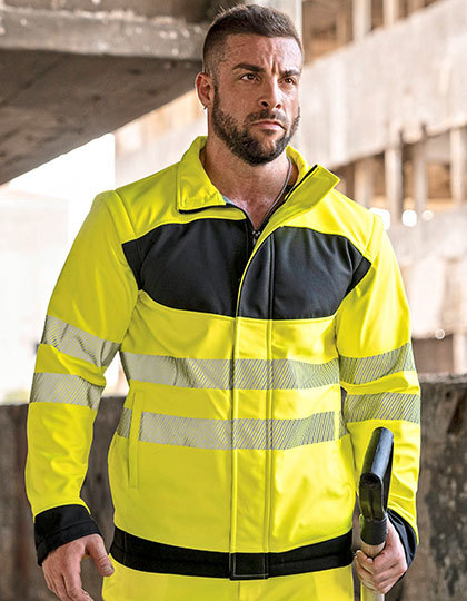 Korntex EOS Hi-Vis Workwear Softshell Jacket With Printing Area