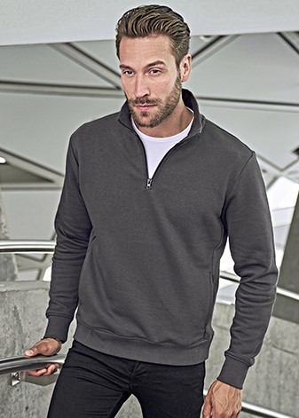 TEE JAYS Half Zip Sweatshirt