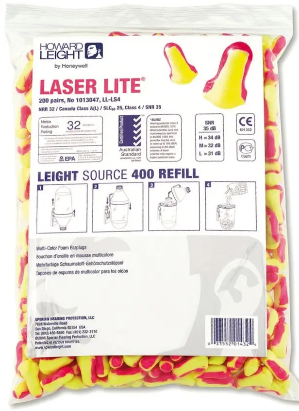 Howard Leight Nachfüllbeutel 200 Paar Laser Lite