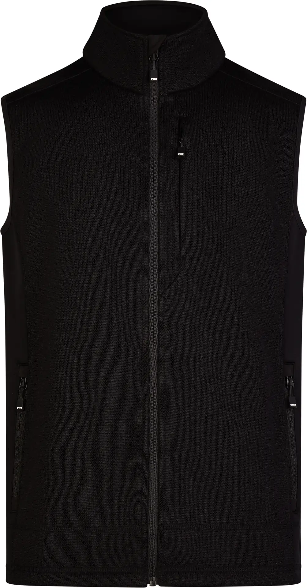 FHB-79594-adde-strick-fleeceweste-schwarz-front-2 FHB Strick-Fleece-Weste ADDE