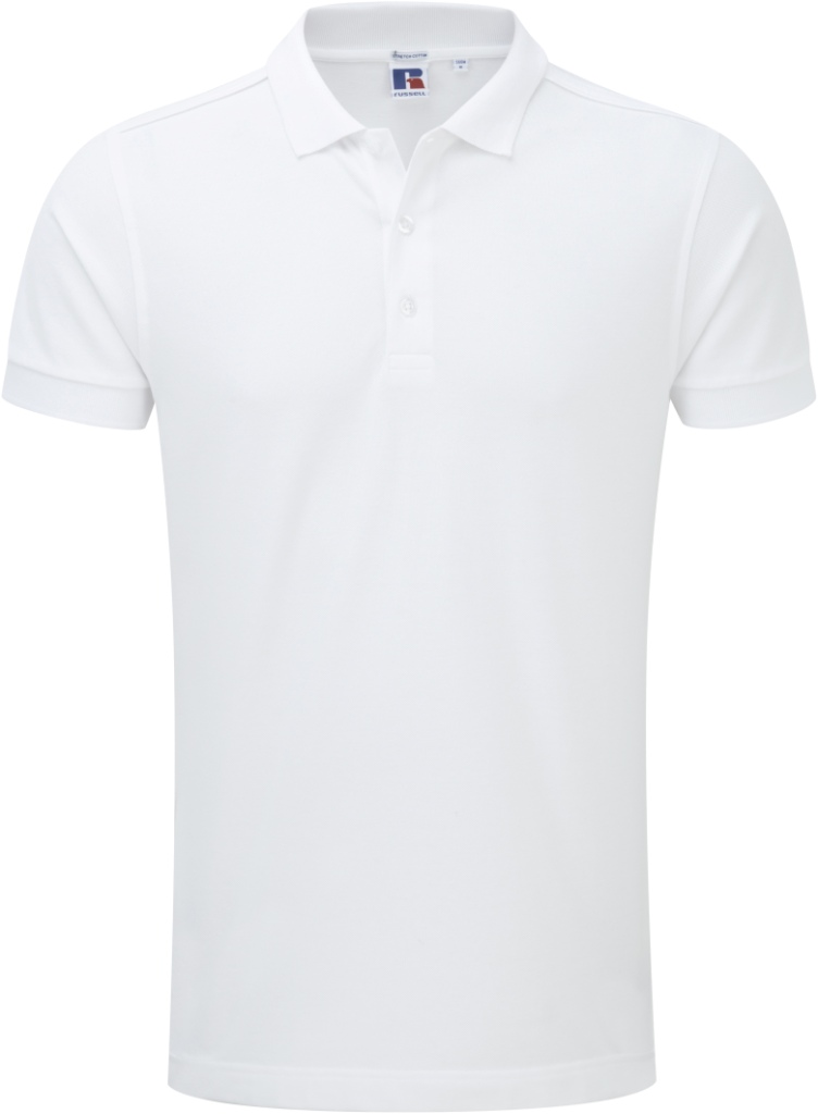 Russell Men's Fitted Stretch Polo Russell Men's Fitted Stretch Polo
