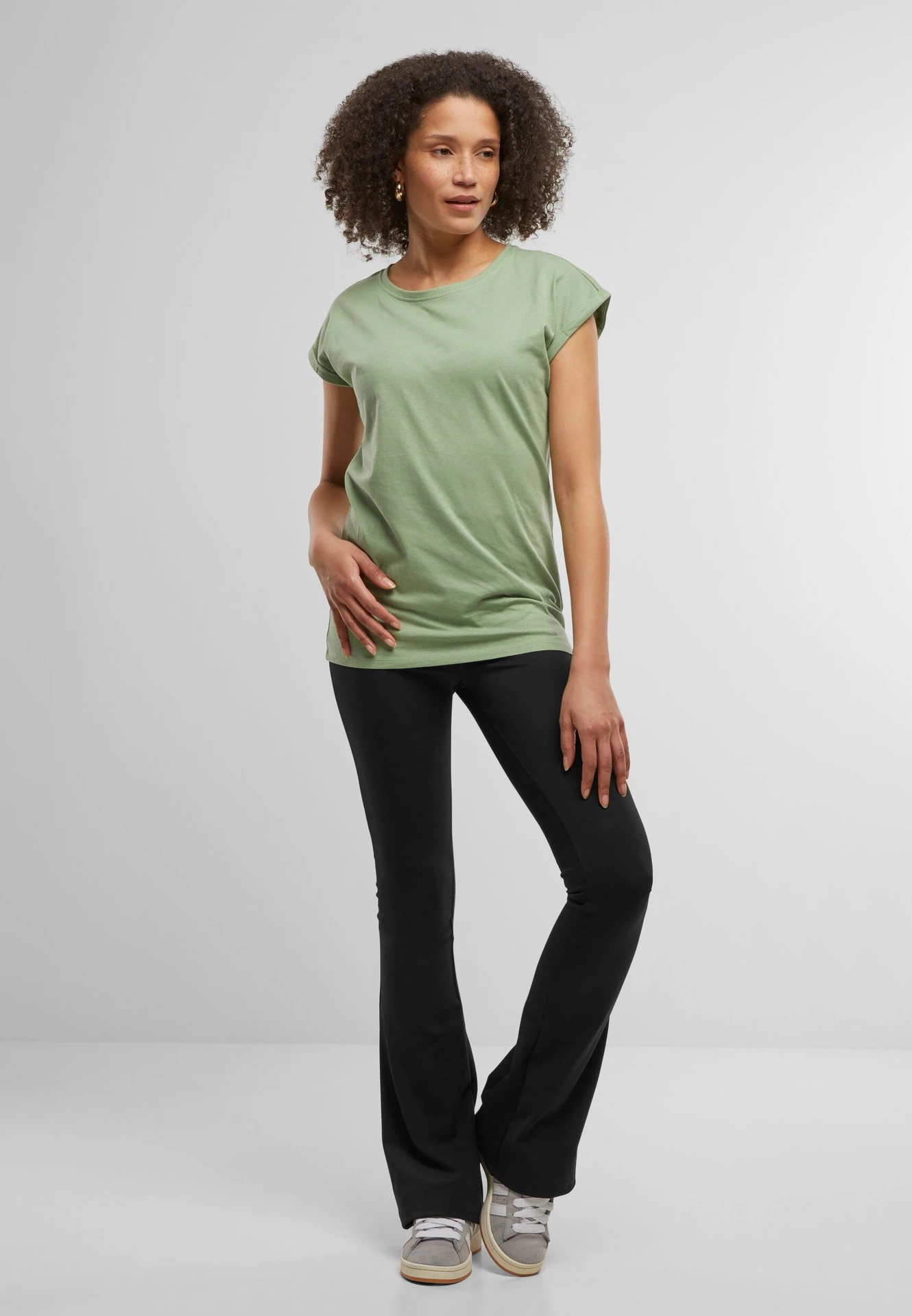 Build Your Brand Ladies Extended Shoulder Tee