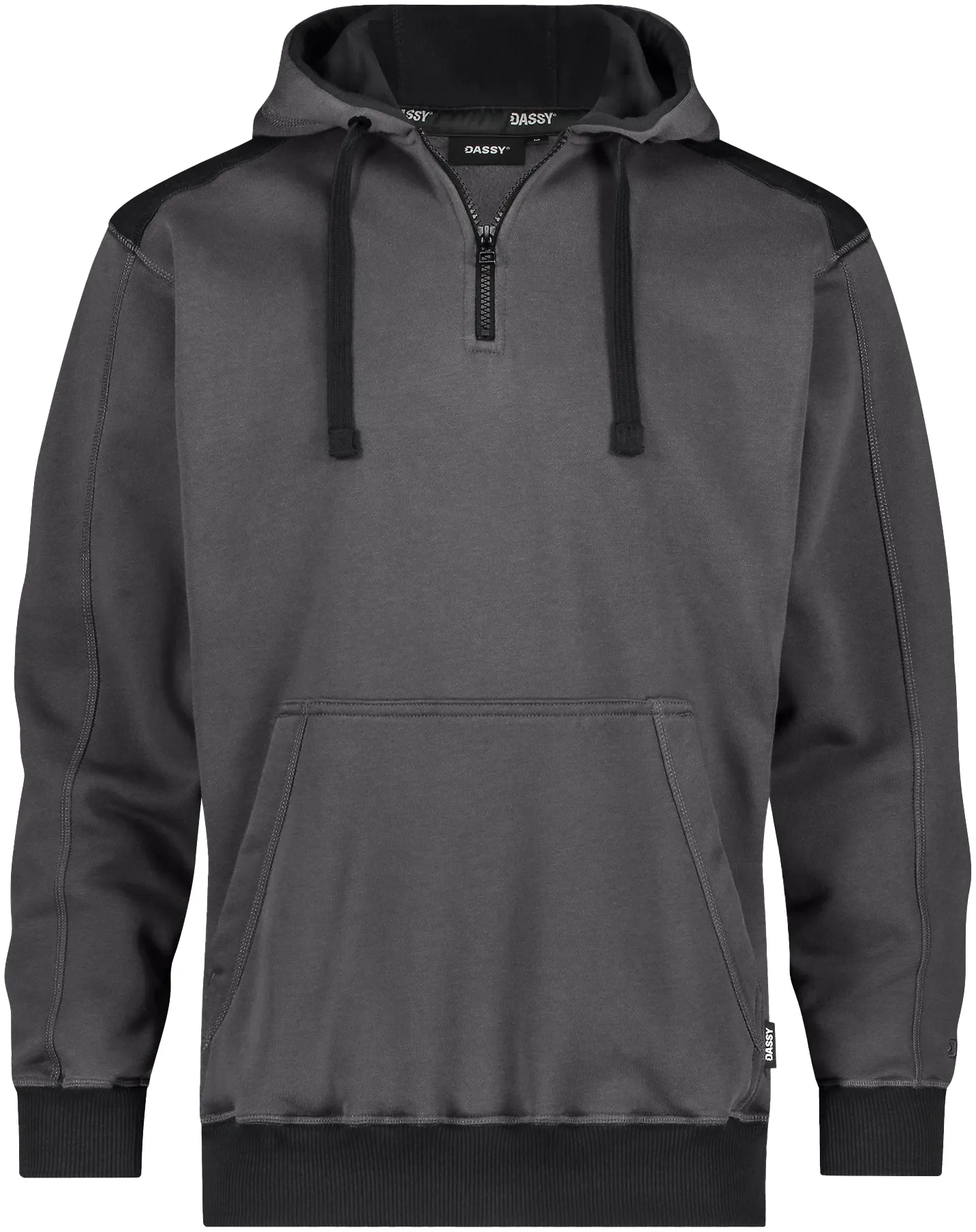 dassy-300569-indy-next-hooded-sweatshirt-anthracite-grey-black-front-1 DASSY Kapuzensweatshirt INDY Next