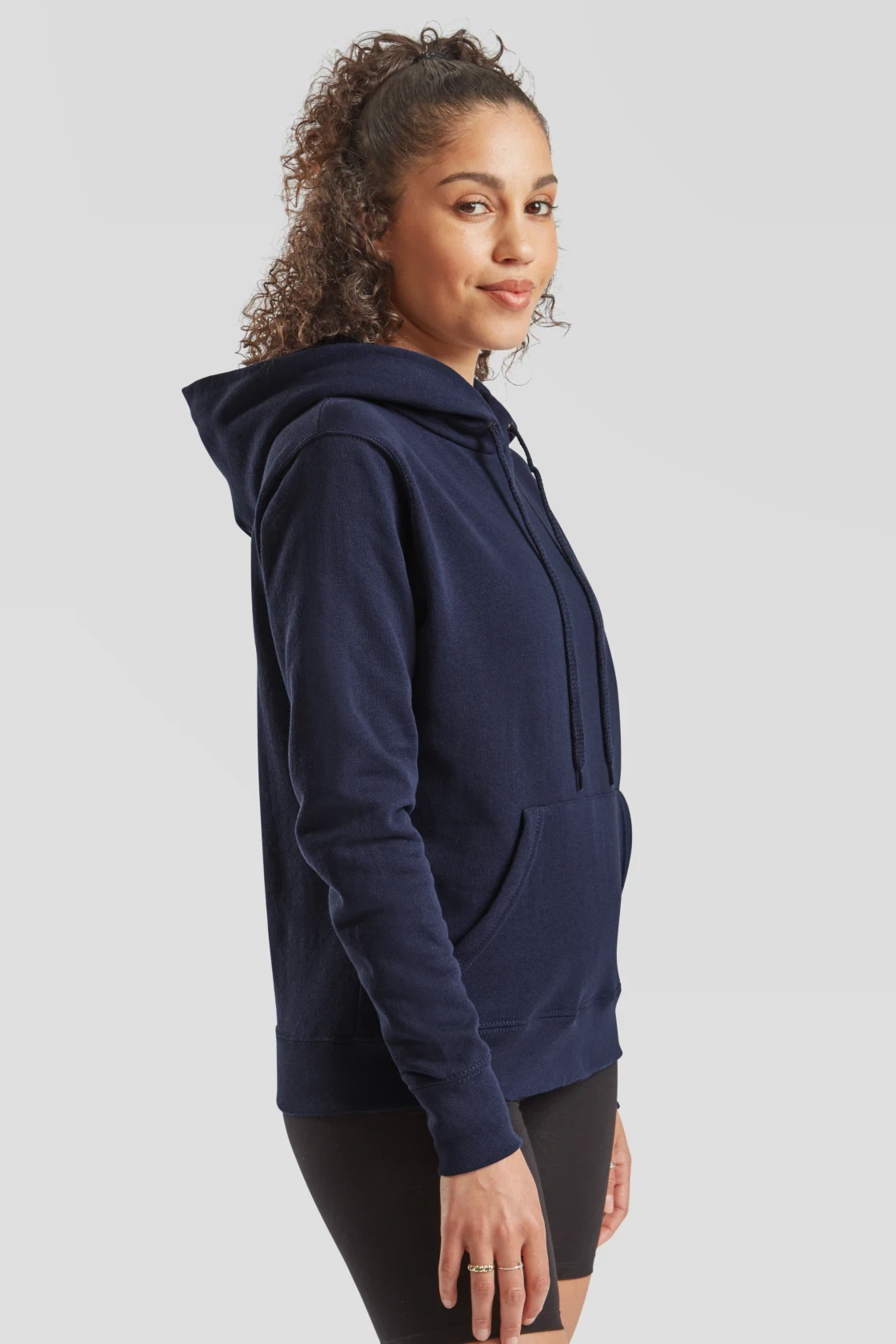 fruit-of-the-loom-62-038-0-ladies-classic-hooded-sweatshirt-navy-model-1 F.O.L. Ladies Classic Hooded Sweat