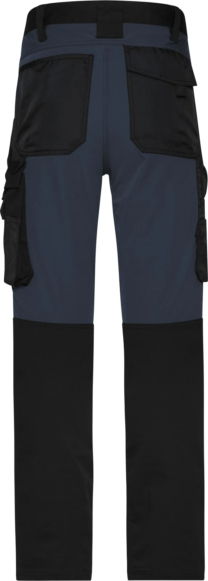 jn1812-workwear-stretch-pants-slim-line-black-carbon-back-5 James & Nicholson Workwear Stretch-Pants Slim Line