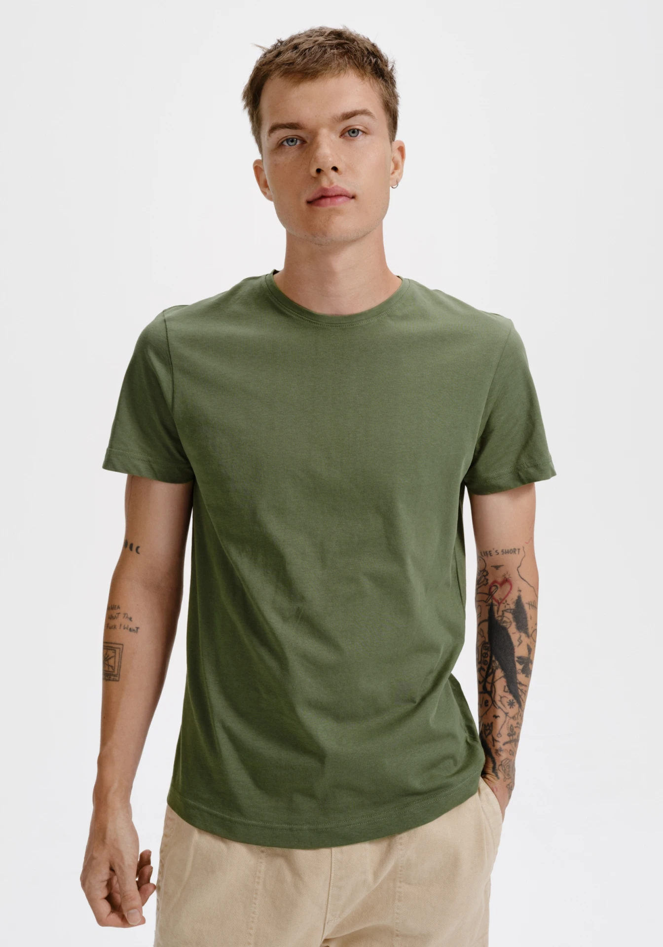malfini-171-origin-(gots)-t-shirt-herren-khaki-model-0 MALFINI T-Shirt Origin (GOTS) 171