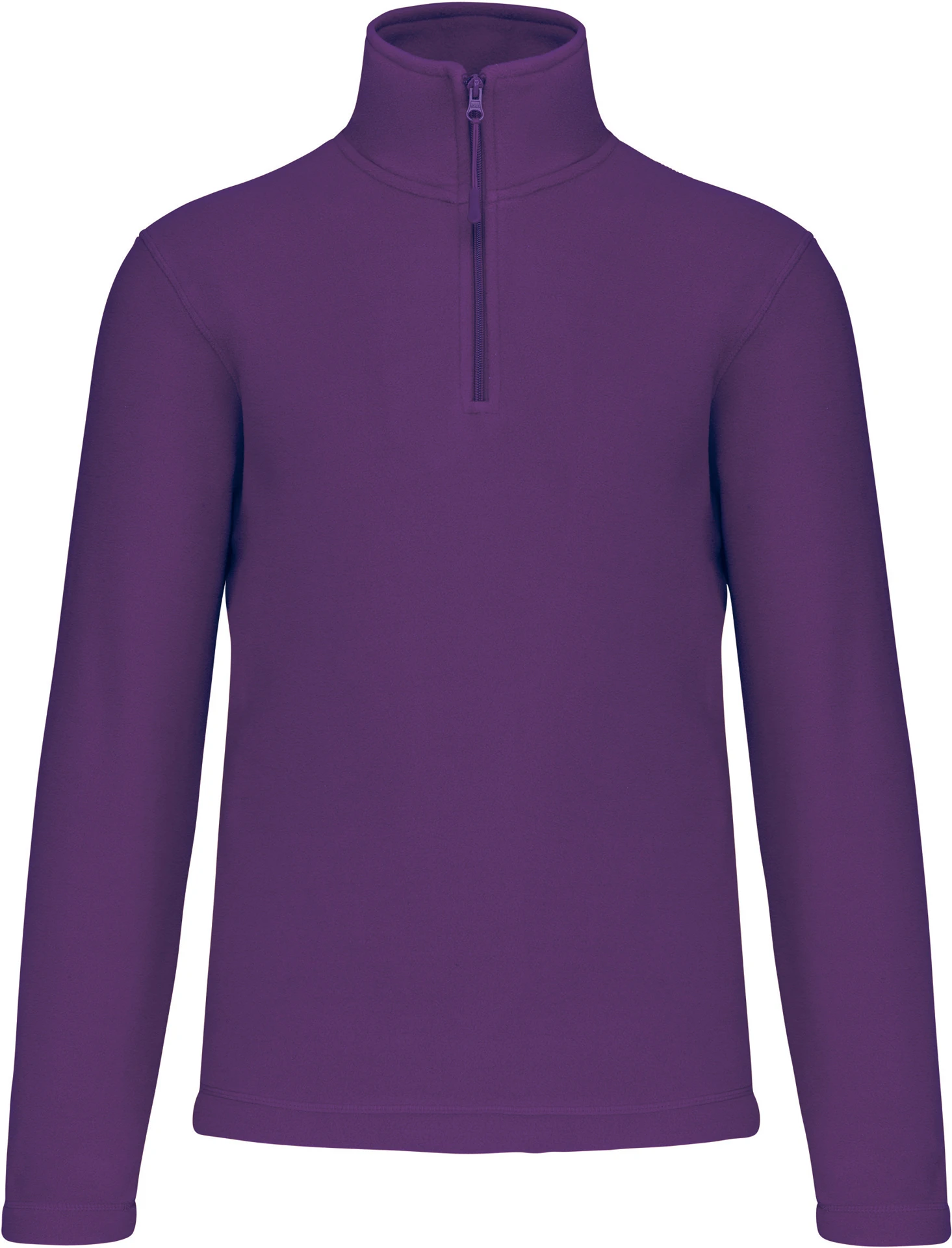 kariban-K912-microfleece-pullover-mit-viertel-zip-enzo-purple-front-3 Kariban Microfleece Pullover mit 1/4 Zip "Enzo"