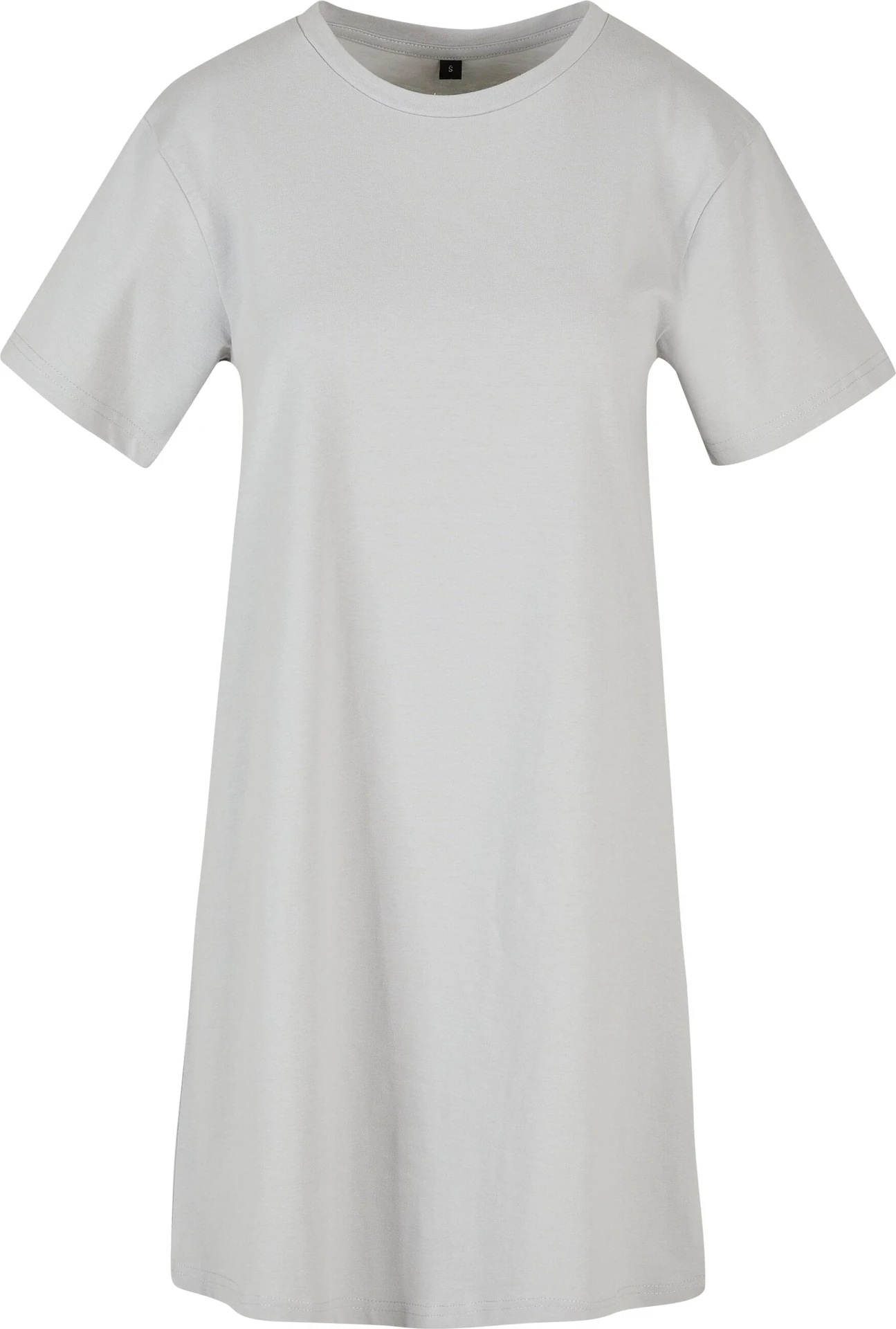 BYB-BY214-ladies-t-shirt-dress-lightasphalt-front-4 Build Your Brand Ladies Tee Dress