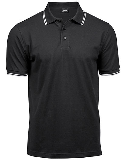 TEE JAYS Luxury Stripe Stretch Polo