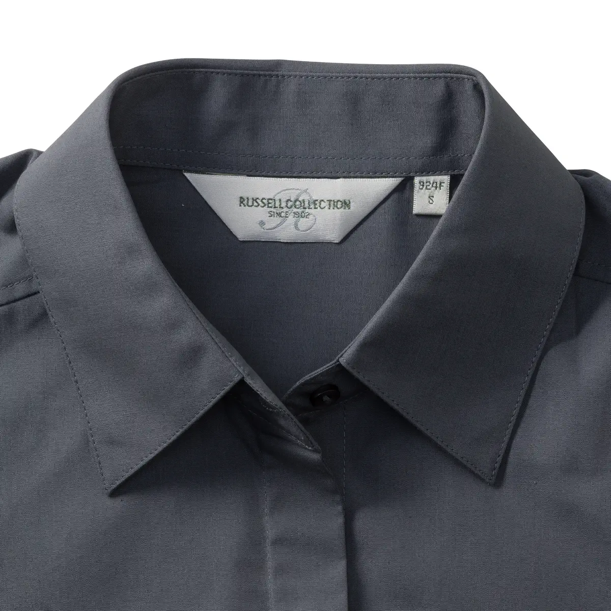 Russell Ladies Long Sleeve Polycotton Easy Care Fitted Poplin Shirt
