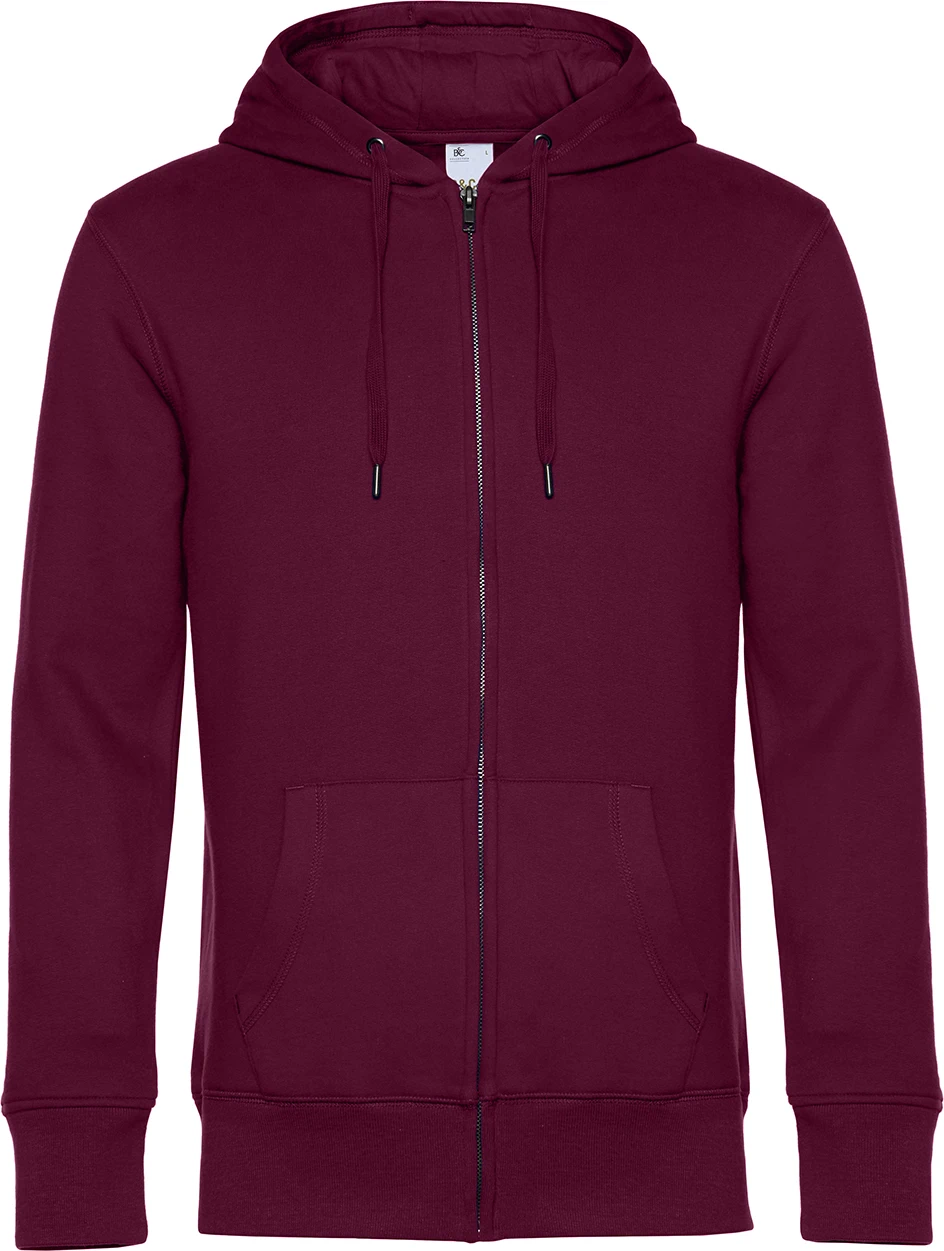 BC-WU03K-KING-zipped-hood-darkcherry-0 B&C King Zipped Hood Jacket