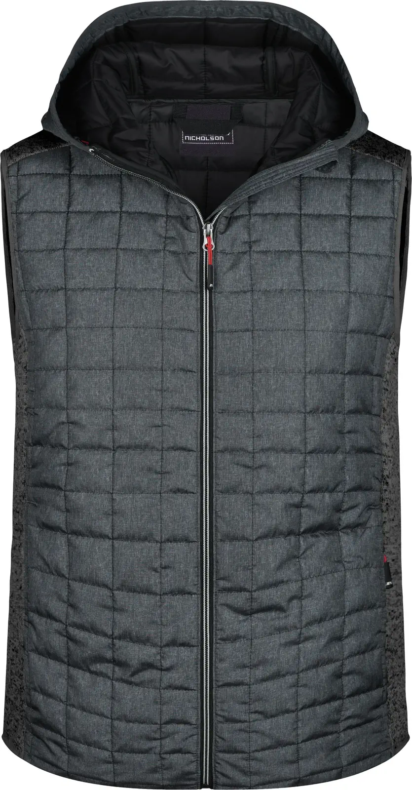 James & Nicholson Men's Knitted Hybrid Vest