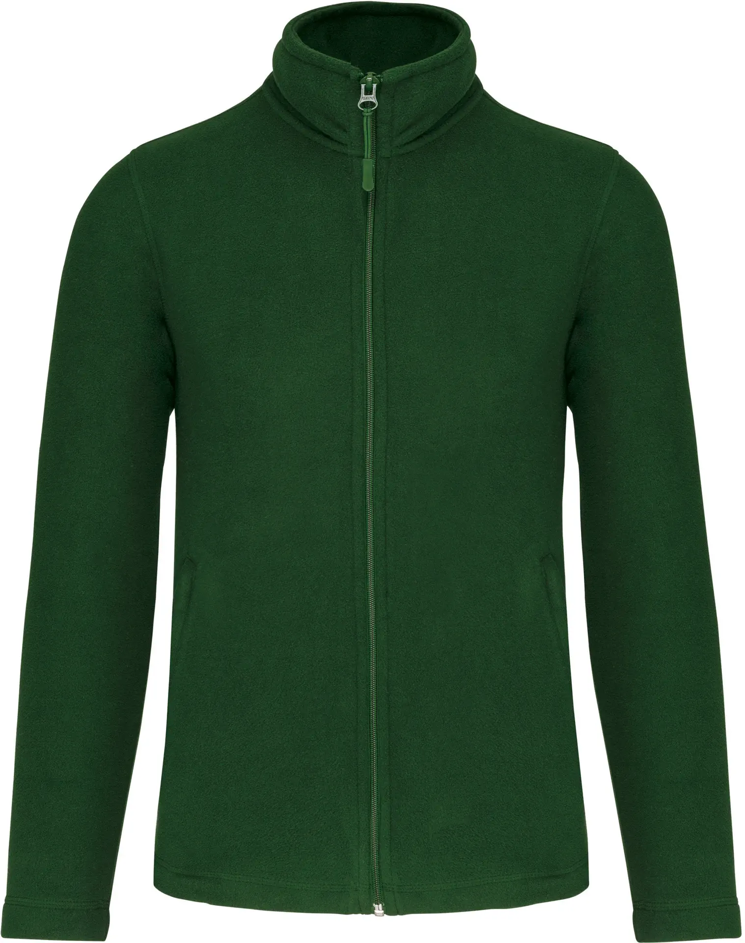 kariban-WK903-schwere-workwear-microfleece-jacke-forestgreen-front-3 Kariban Schwere Workwear Microfleece Jacke