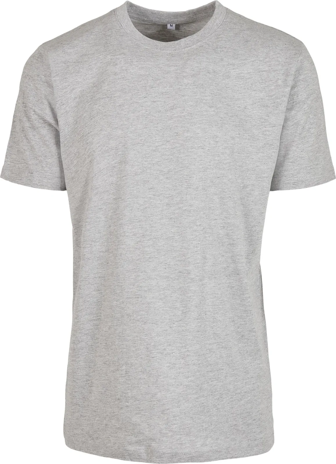 BYB-BY004-t-shirt-round-neck-heathergrey-front-4 Build Your Brand T-Shirt Round Neck