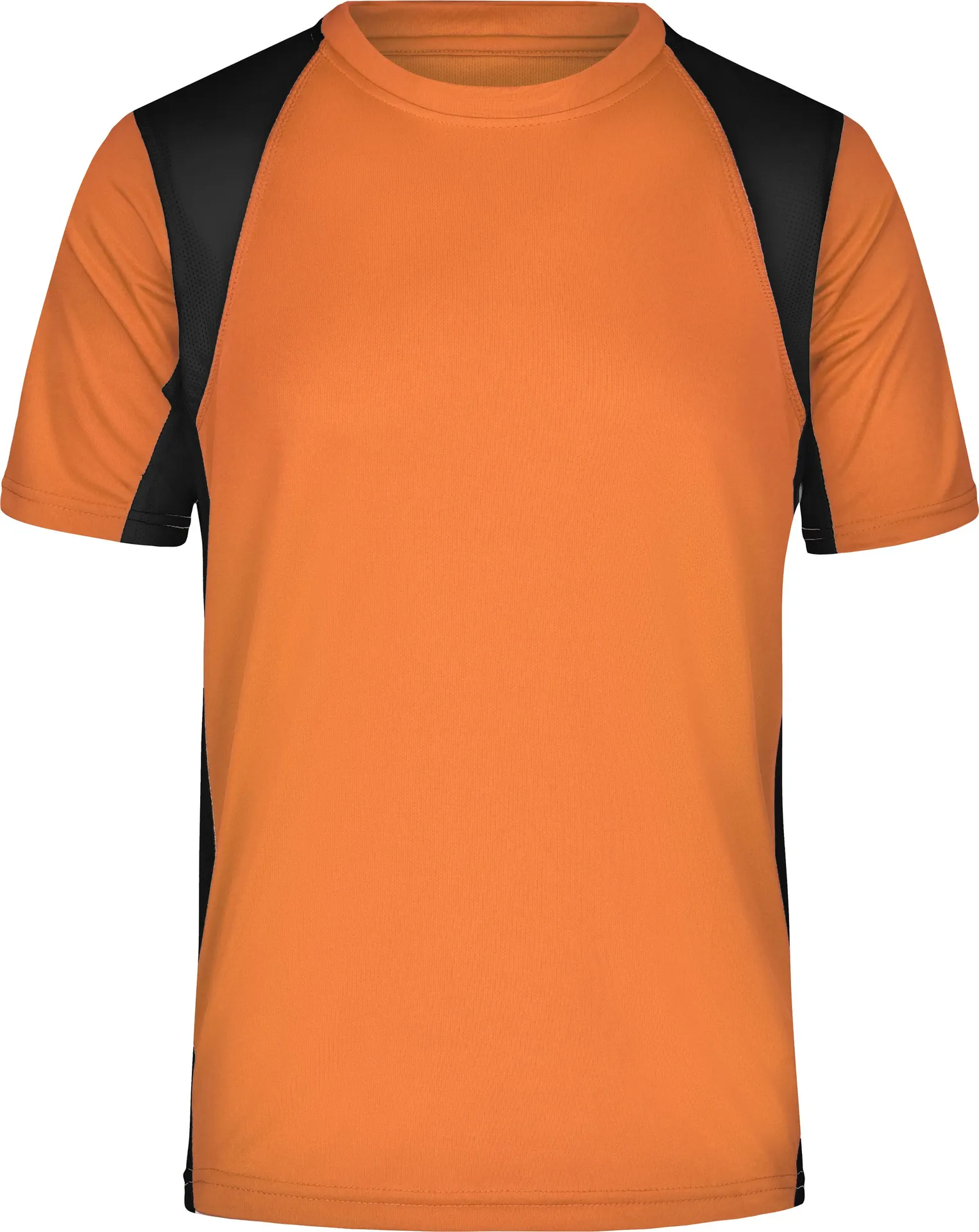 jn306-mens-running-t-shirt-orange-black-front-3 James & Nicholson Men´s Running-T (306)