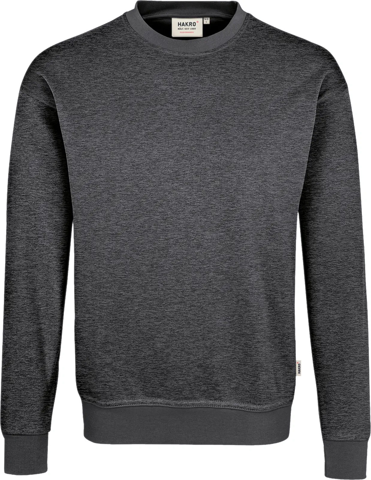 hakro-475-sweatshirt-mikralinar-anthrazitmeliert-front-1 HAKRO Sweatshirt 475 Mikralinar®