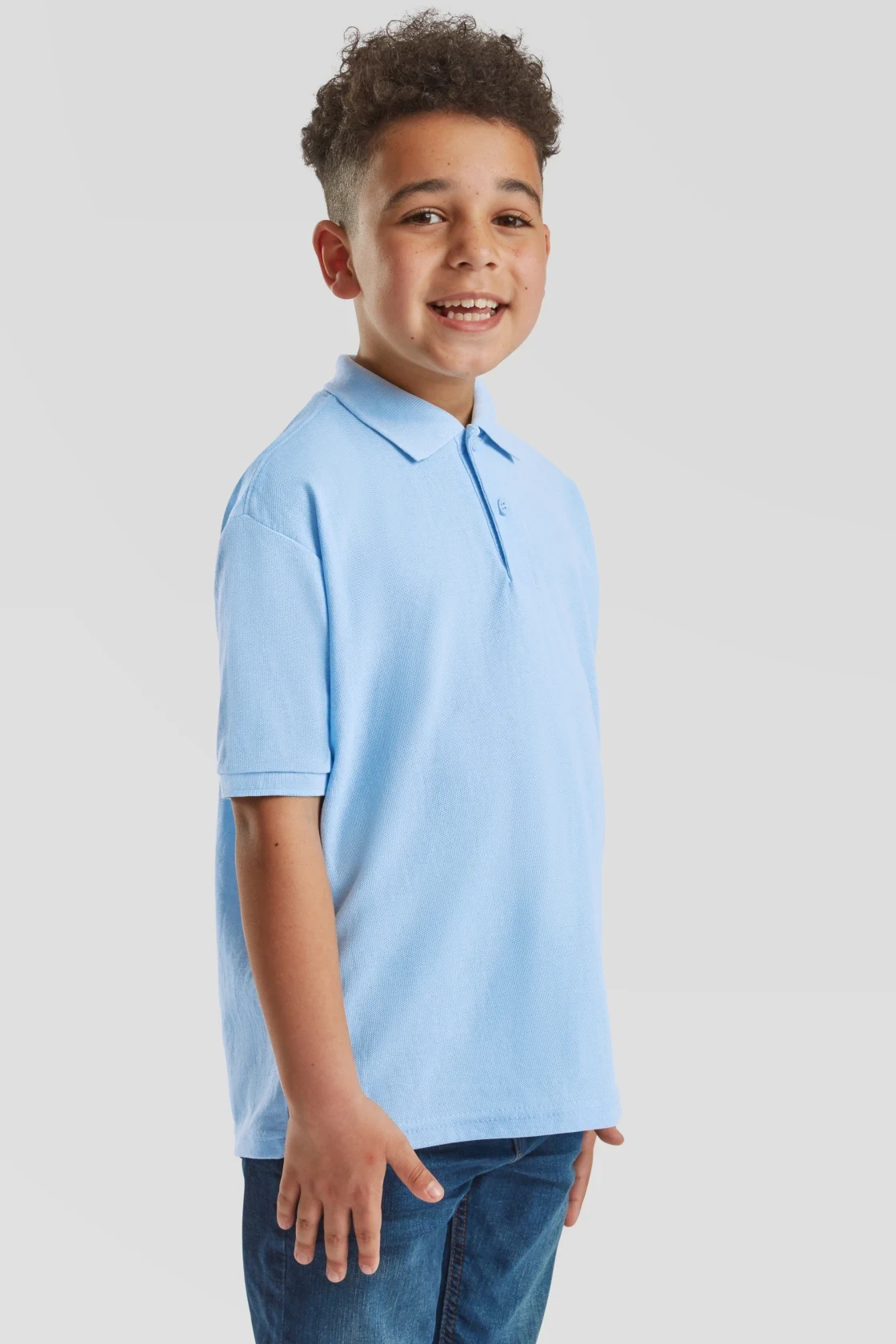 fruit-of-the-loom-63-417-0-kids-65-35-poloshirt-skyblue-model-1 F.O.L. 65/35 Polo Kids