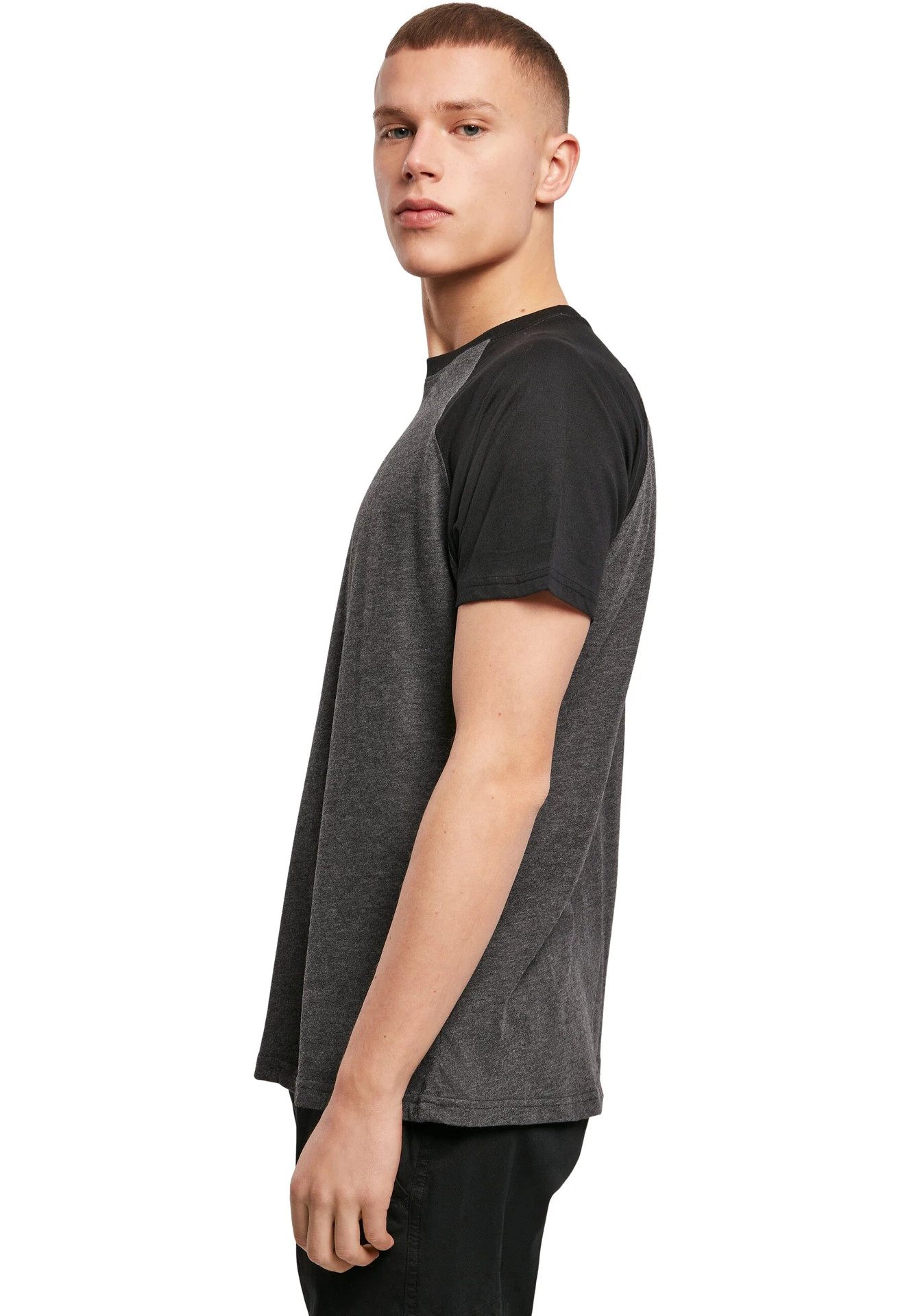 Build Your Brand Raglan Contrast Tee