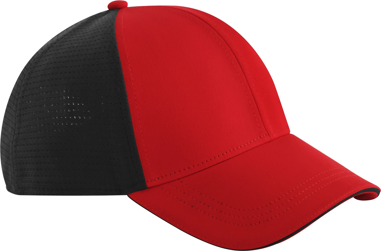 beechfield-B165-club-cap-red-black-front-2 Beechfield Club Cap