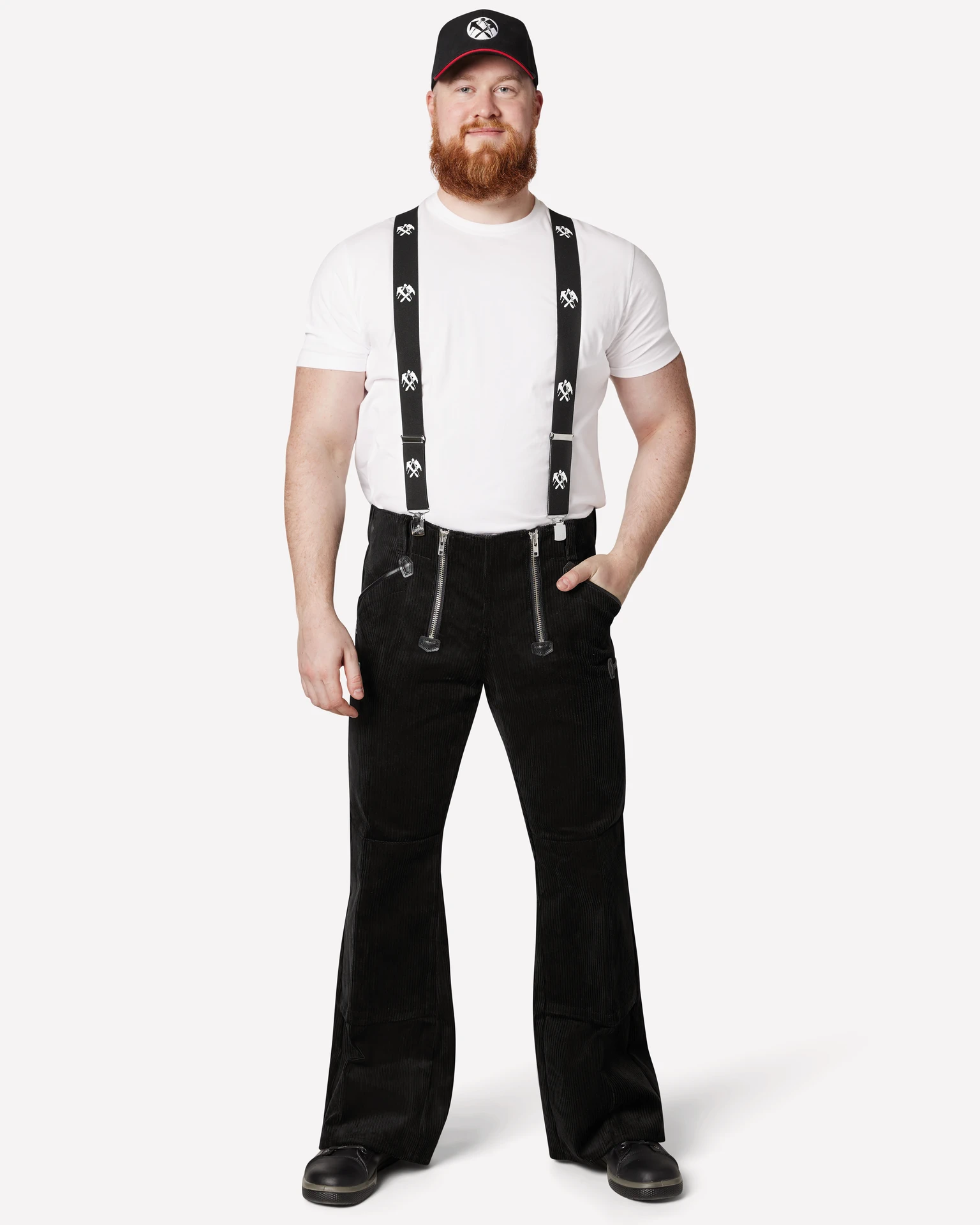 FHB-50084-mirko-zunfthose-trenkercord-schwarz-model-3 FHB Zunfthose MIRKO Trenkercord