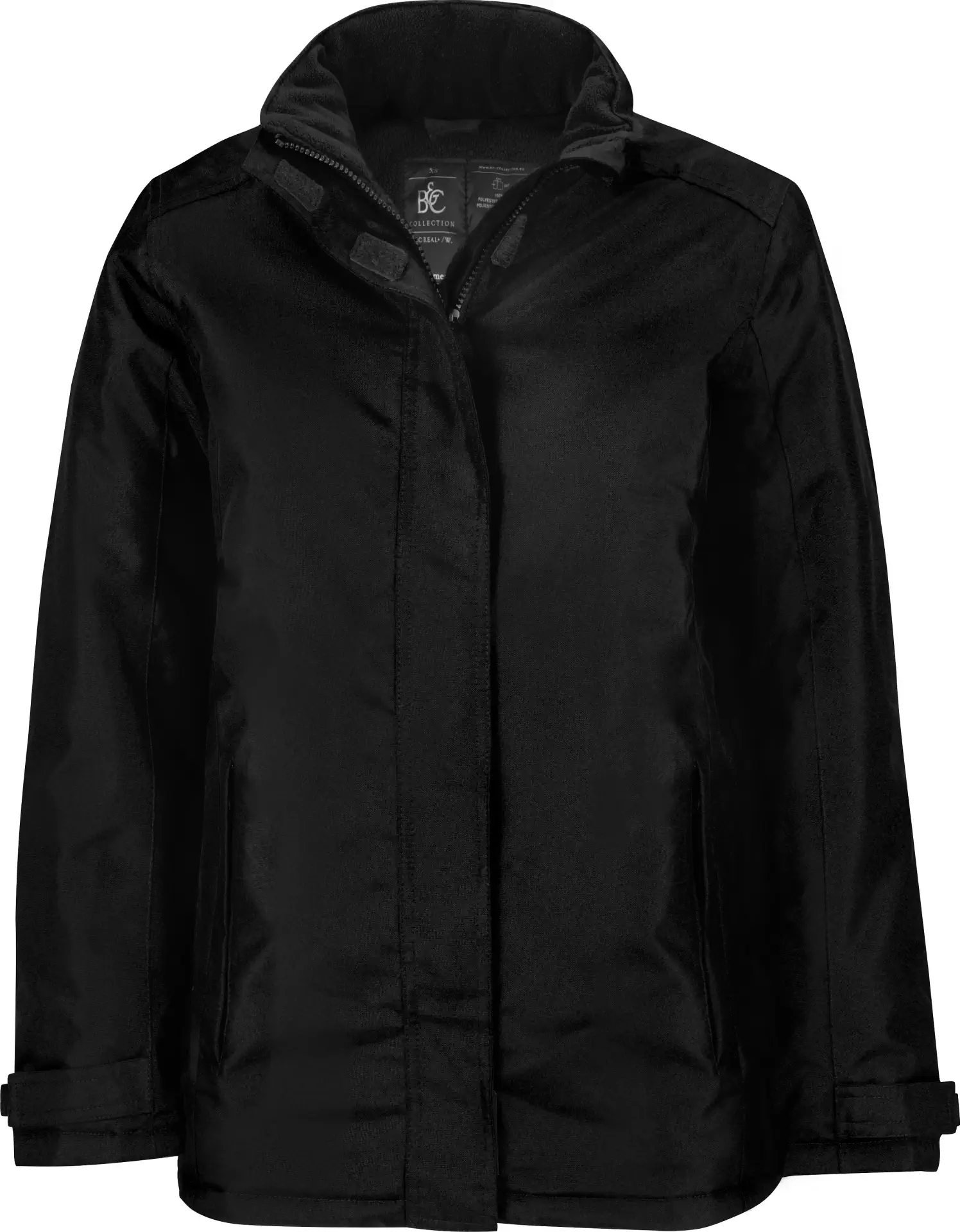 BC-JW925-Realplus-women-black-front-0 B&C Women´s Jacket Real+