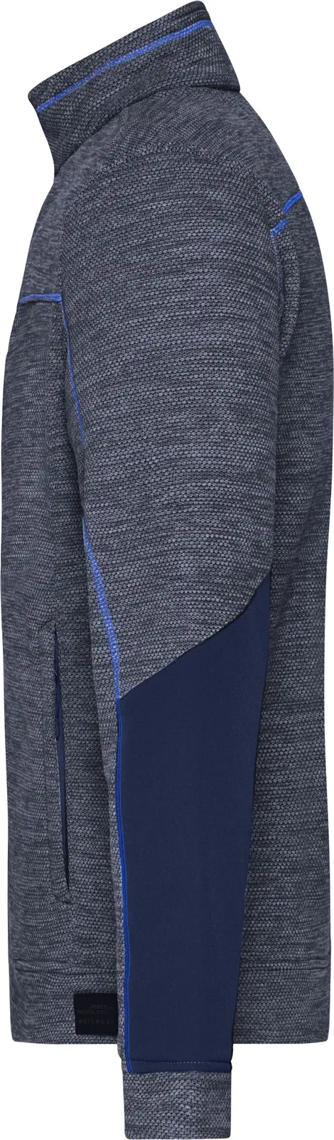 James & Nicholson Men's Structure Fleece Jacket JN1818