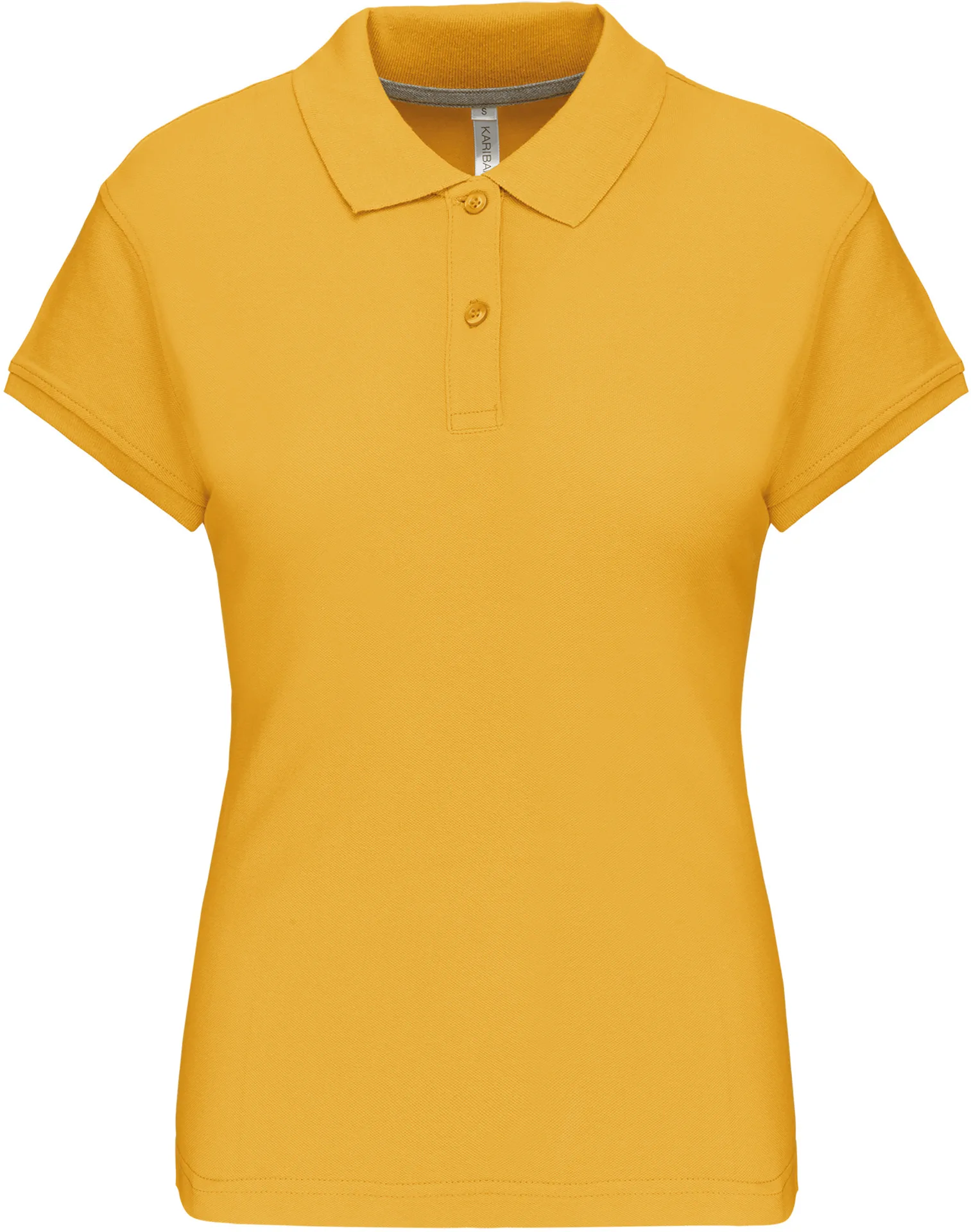 kariban-K242-damen-pique-polo-yellow-front-3 Kariban Damen Piqué Polo