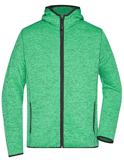 James & Nicholson Men's Knitted Fleece Hoody James & Nicholson Men's Knitted Fleece Hoody