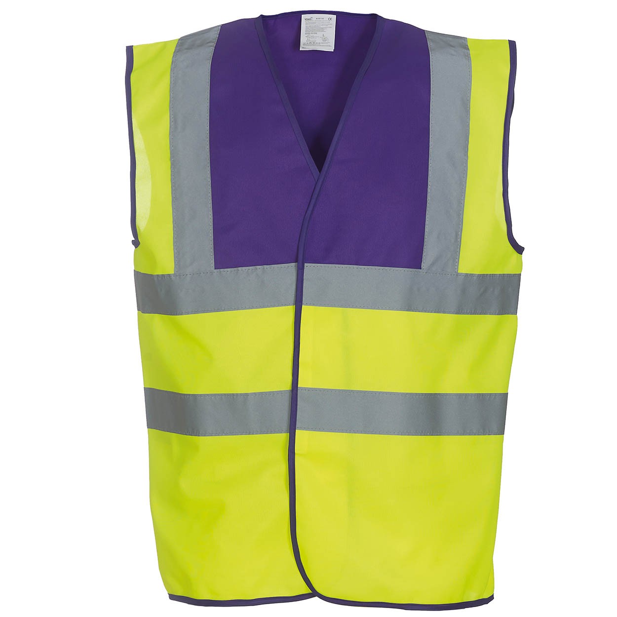 purple yoke/hi-vis yellow