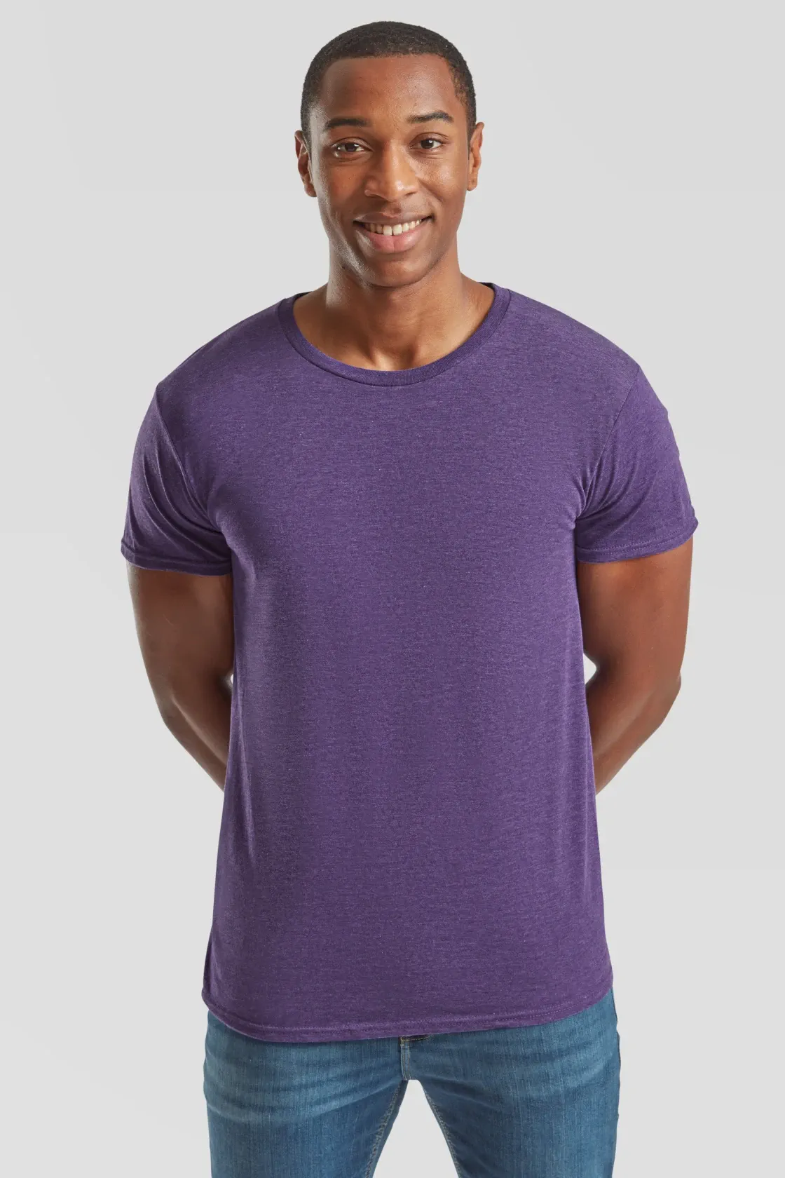 fruit-of-the-loom-61-430-0-iconic-150-t-shirt-heatherpurple-model-0 F.O.L. Iconic T