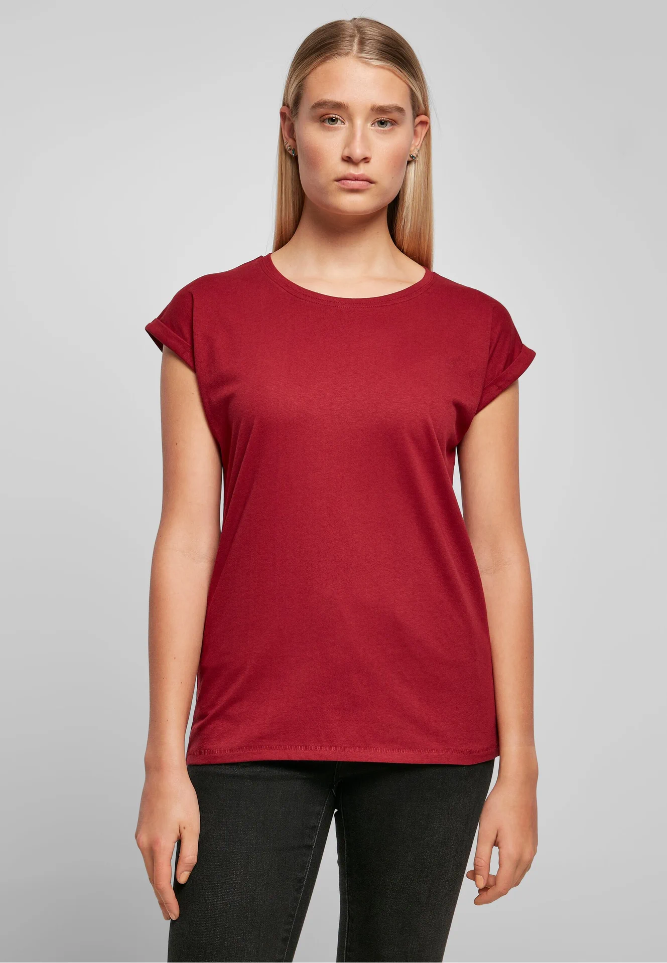 Build Your Brand Ladies Extended Shoulder Tee