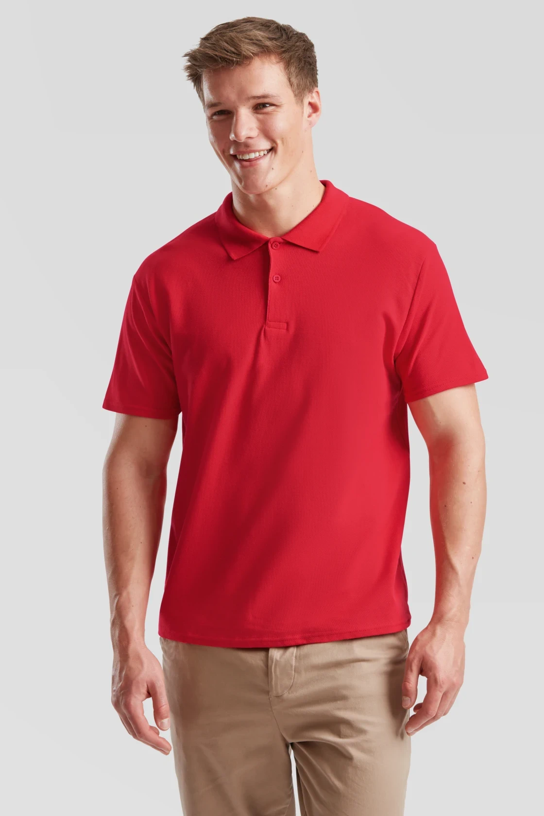 fruit-of-the-loom-63-050-0-original-poloshirt-red-model-0 F.O.L. Original Polo