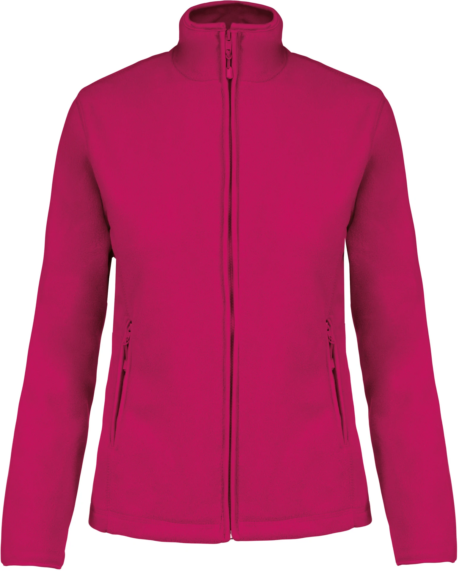 kariban-K907-damen-microfleece-jacke-maureen-fuchsia-front-3 Kariban Damen Fleece Jacke "Maureen"