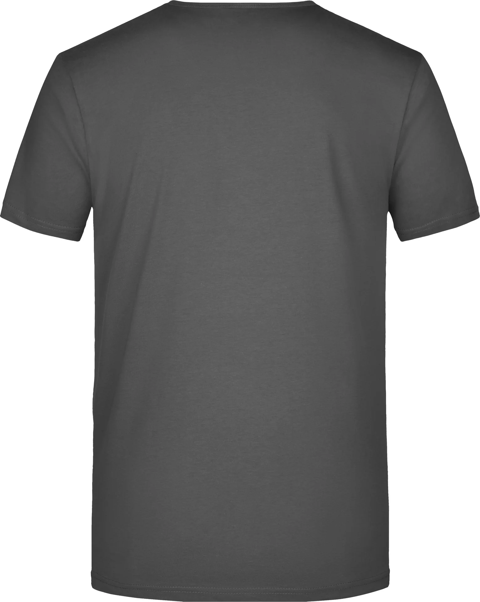 jn912-mens-slim-fit-v-t-shirt-graphite-back-5 James & Nicholson Men's Slim Fit V-T