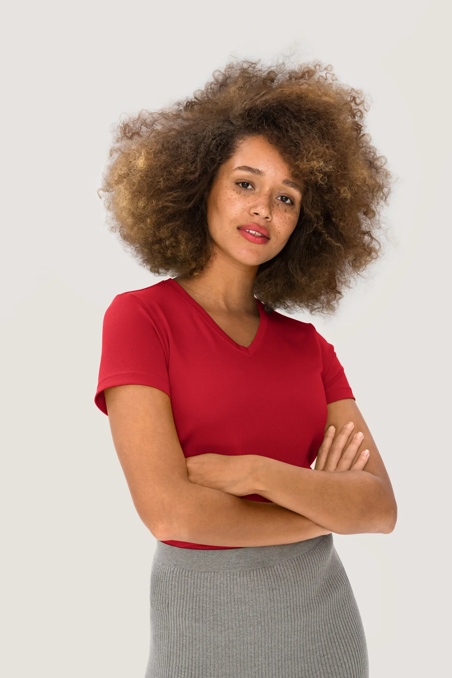 HAKRO Women-V-Shirt 187 Coolmax