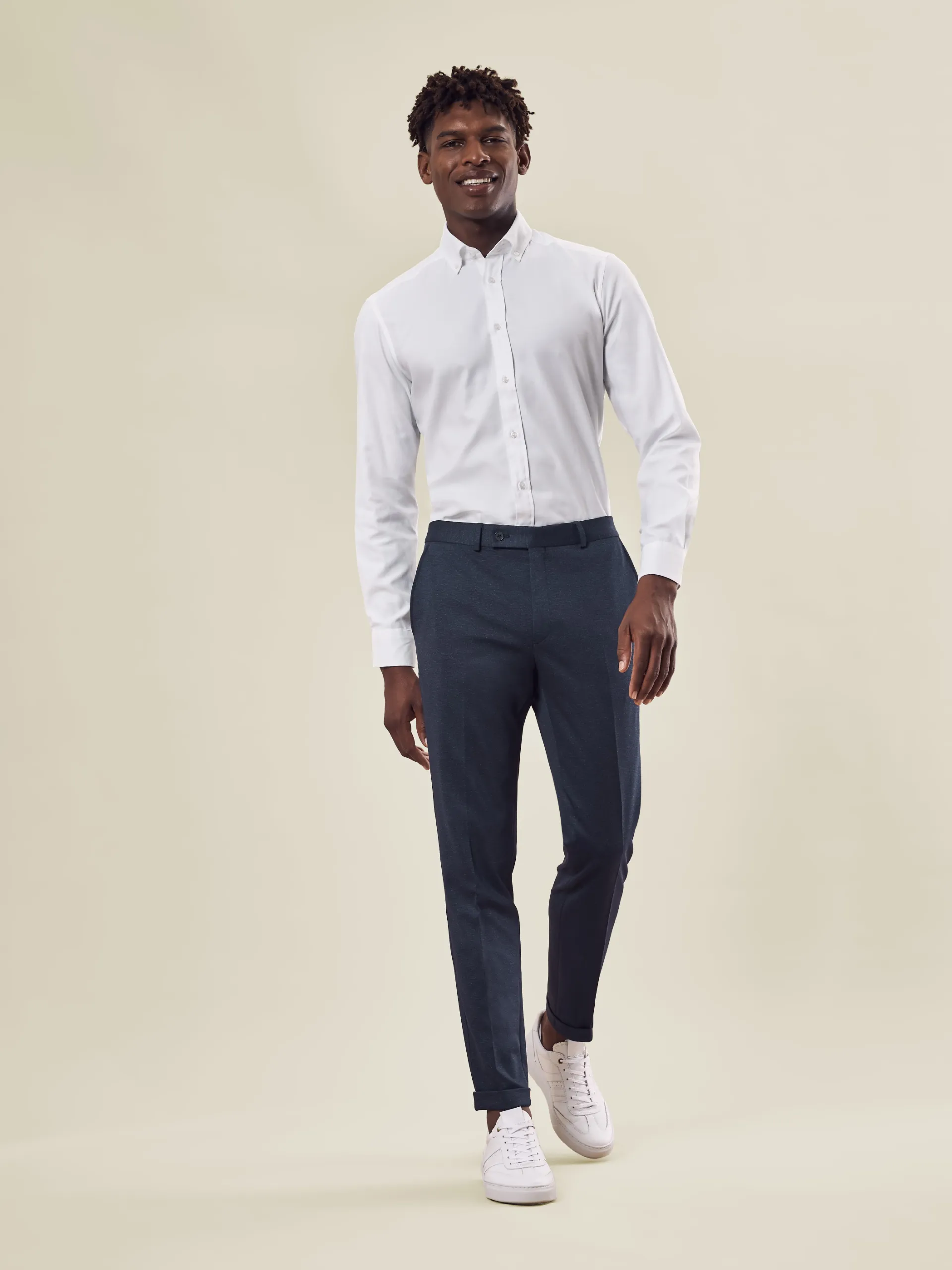 greiff-1365-herren-jerseyhose-rf_2125_blau-meliert-model-1 GREIFF Herren Jerseyhose CASUAL Regular Fit